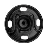 Sew On Snap Fasteners Black 11mm