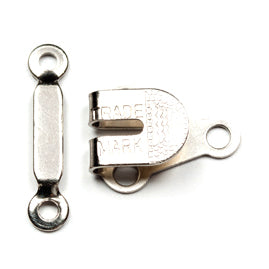 Hook and Bar: Large: Nickel: Pack of 3