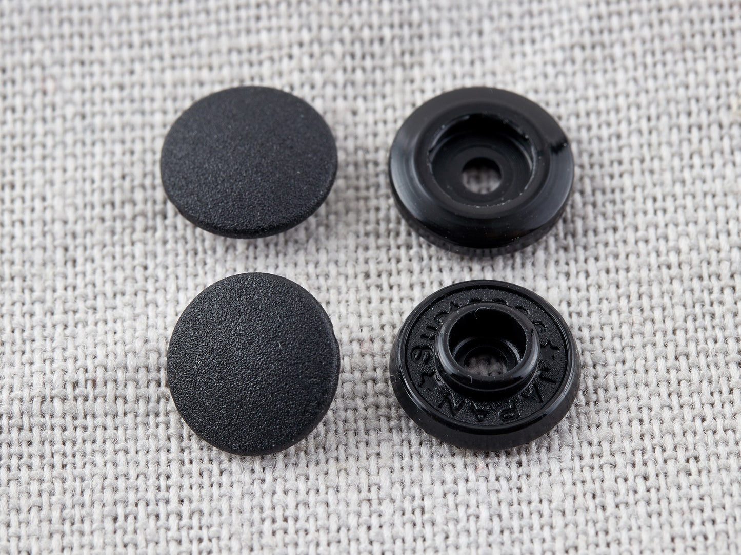 Tool-less Plastic Snaps: 9mm: Black
