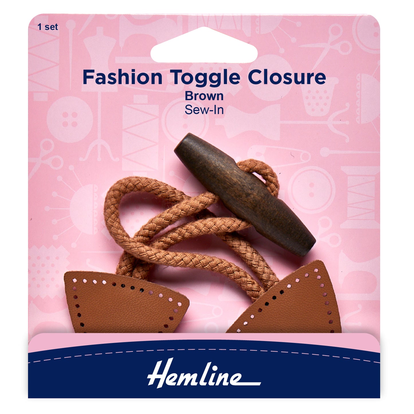 Toggle Closure: Fashion: 1 Set: Brown