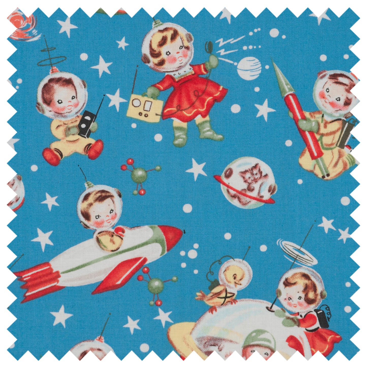 Sewing Box: Round: Retro Rocket Rascals