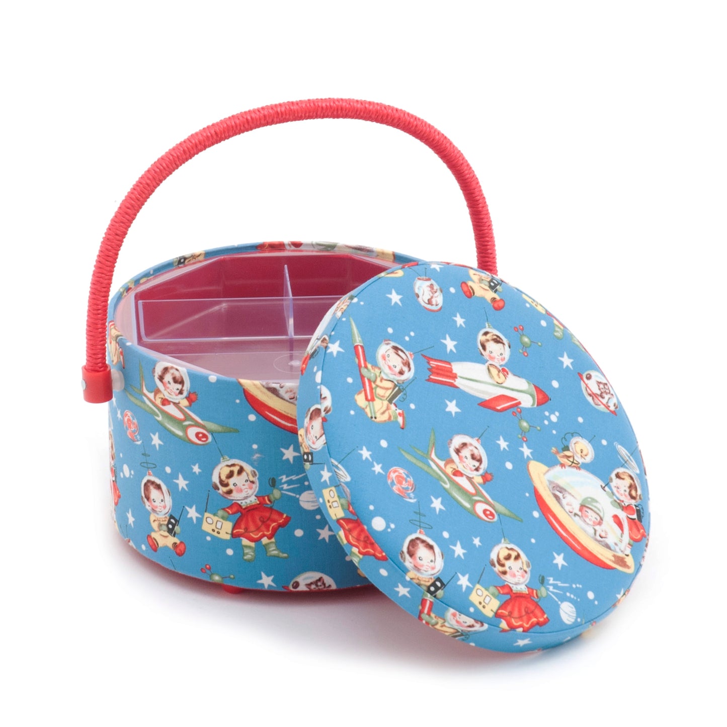 Sewing Box: Round: Retro Rocket Rascals