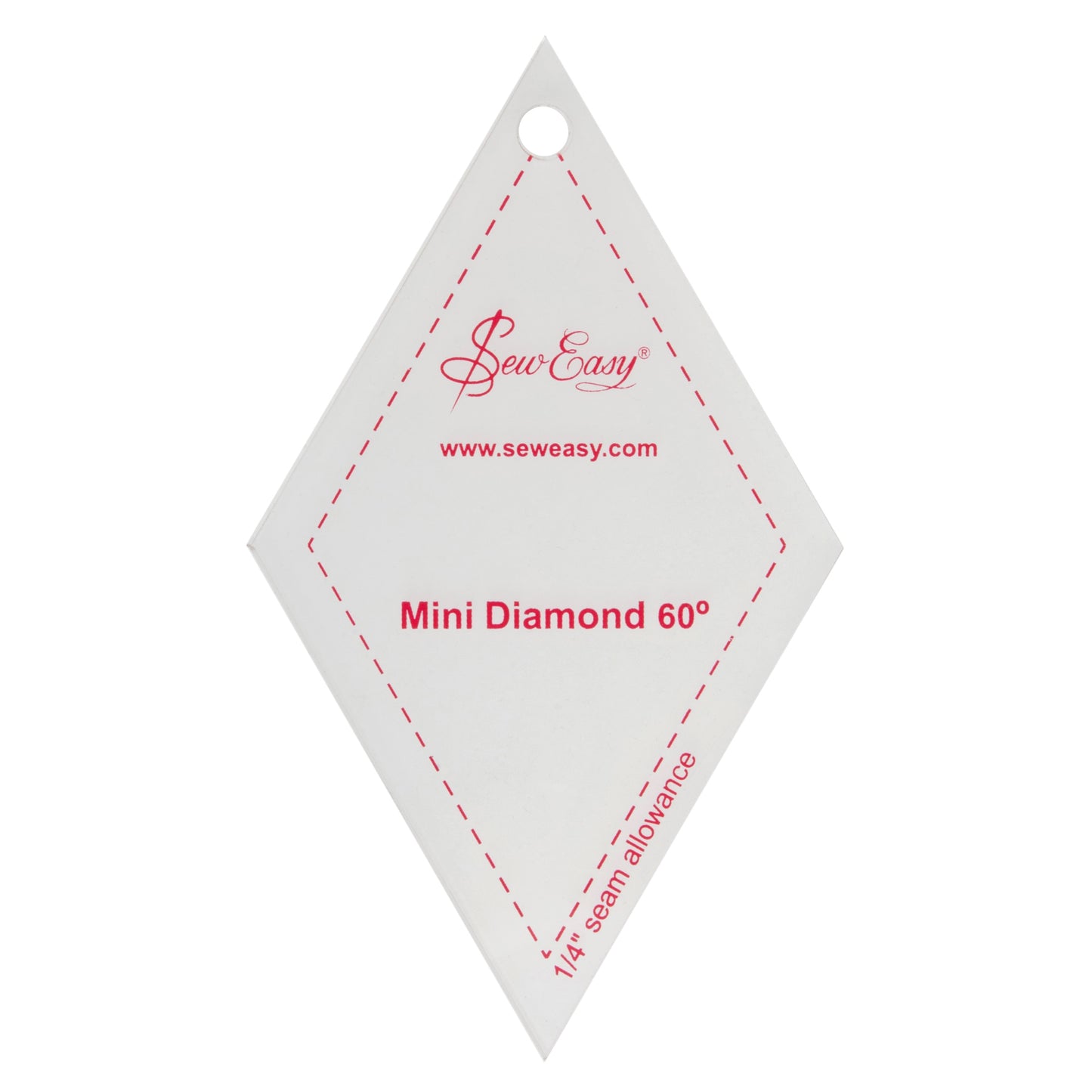 Template: Mini: 60° Diamond: 2.9 x 2.5in