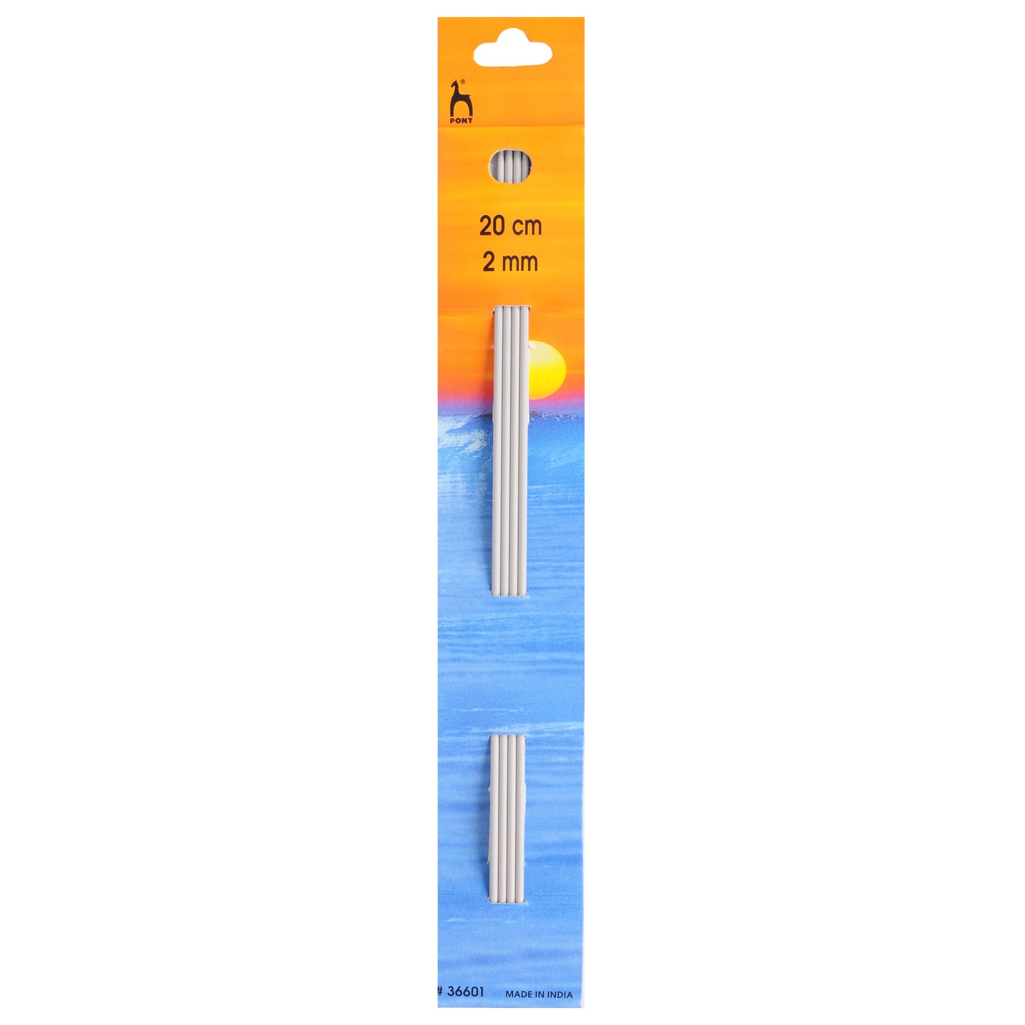 Knitting Pins Sets of Four Double Ended: 20cm x 2mm