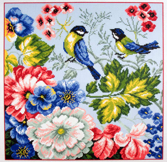 Printed Aida Fabric:Birds