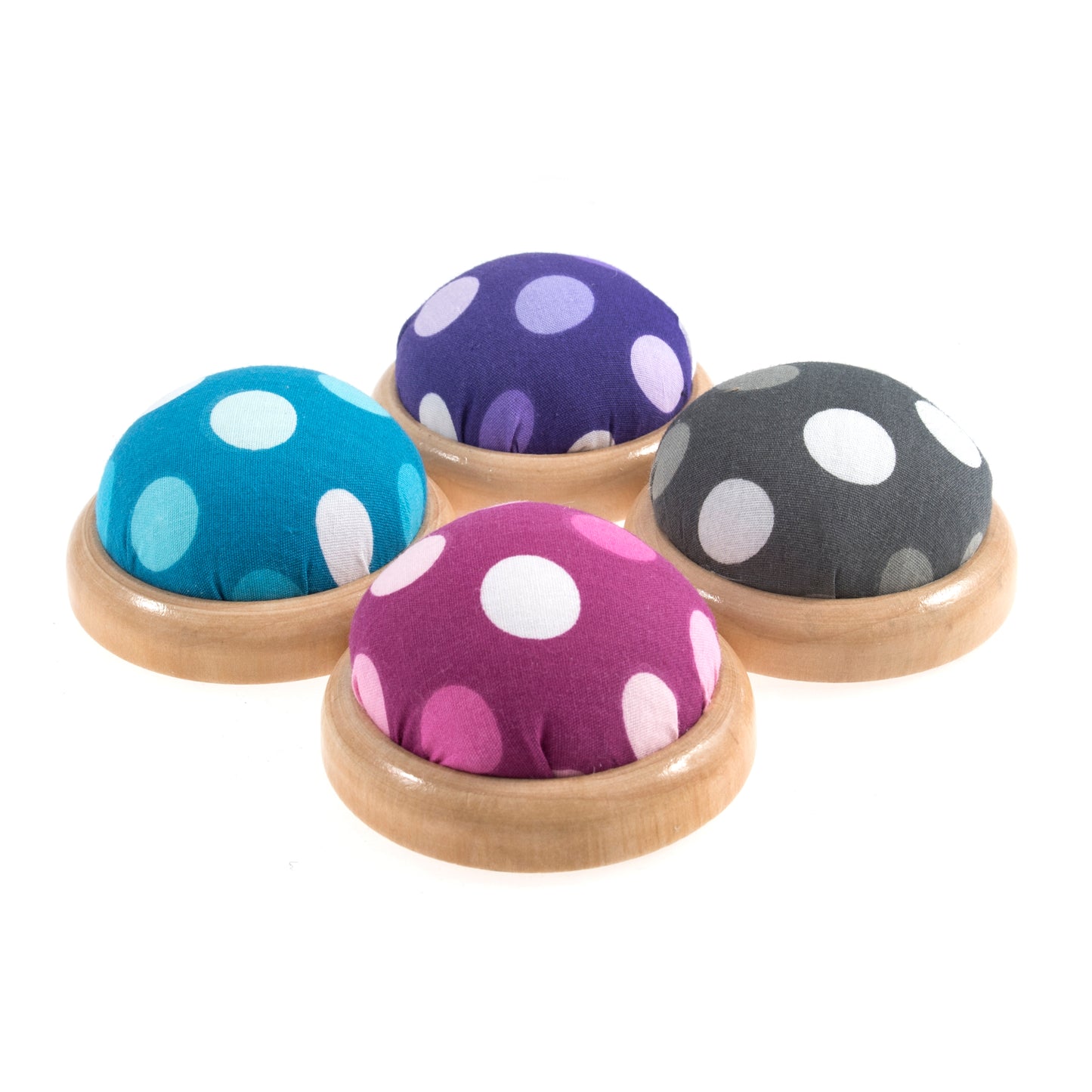 Pincushions with Wooden Base