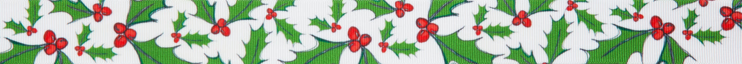 Holly Berry: 25mm: White and Red