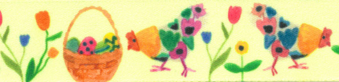 Happy Hens: 25 mm: Yellow/Multi