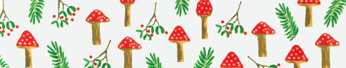 Toadstool: 25mm White and Multi