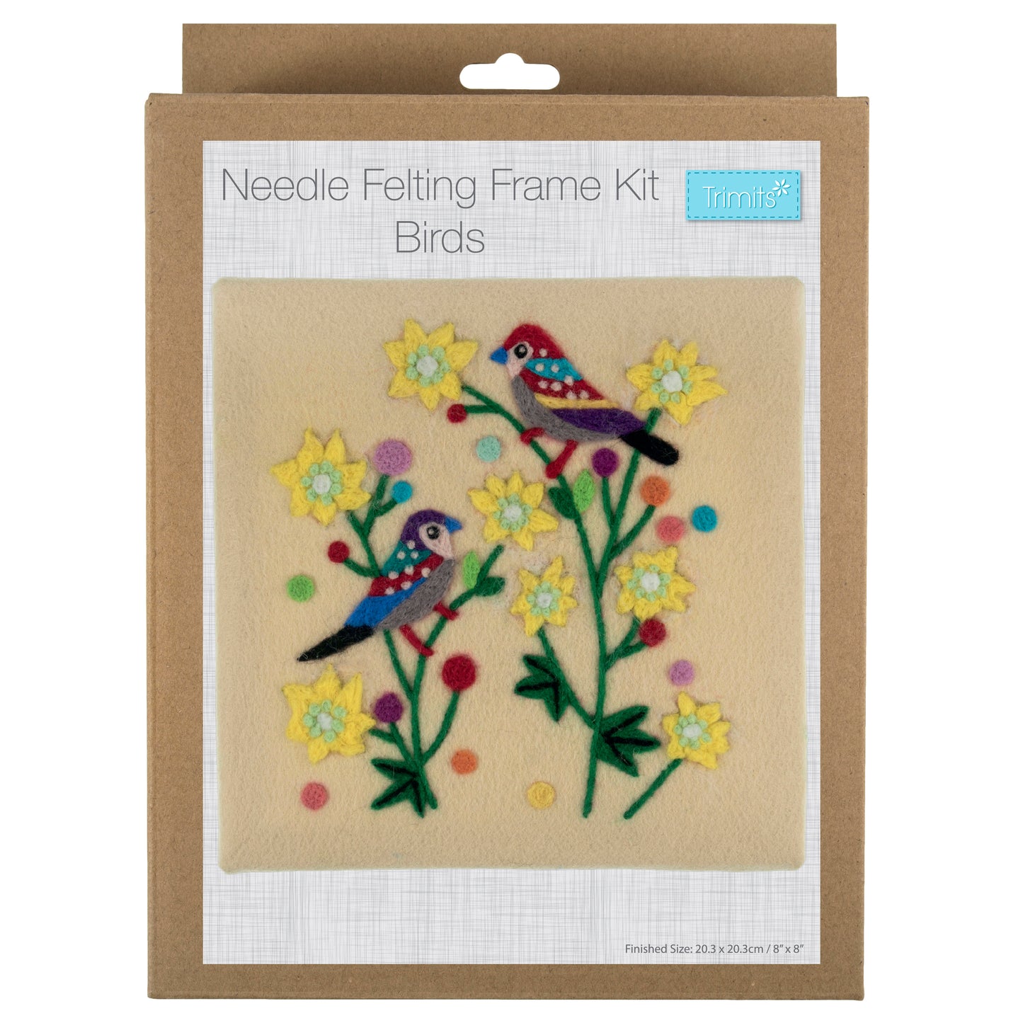 Needle Felting Kit with Frame: Birds