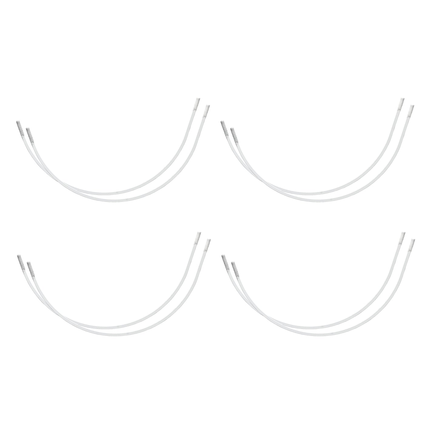 Bra Wires: 4 Pairs: 21cm: White