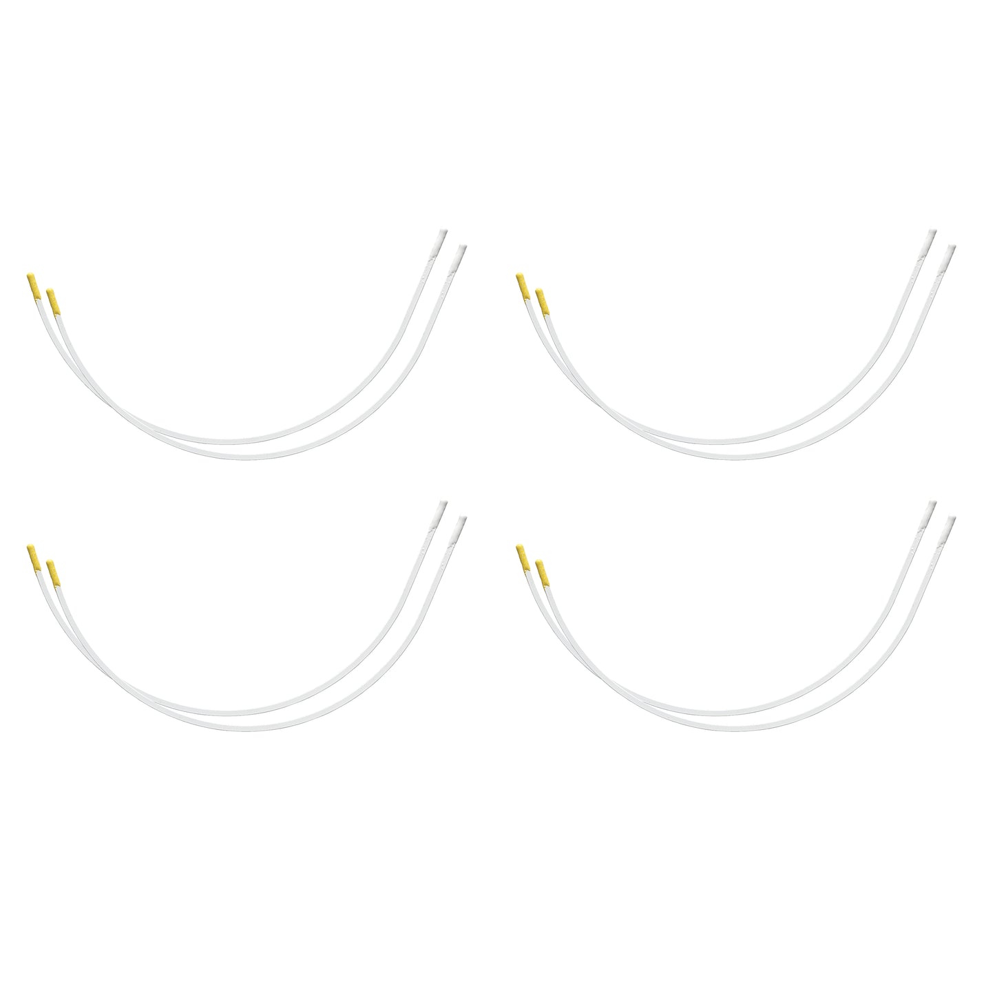 Bra Wires: 4 Pairs: 22.5cm: White