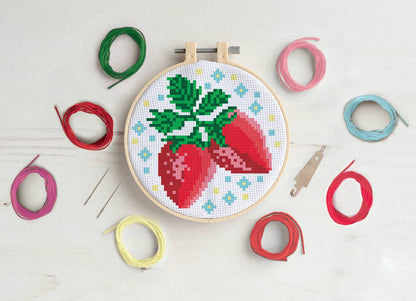Cross Stitch Kit - Strawberries