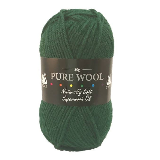 Pure Wool DK Tartan Green 2150