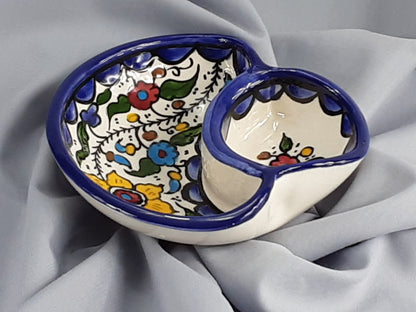 Handmade Ceramic Olives and Seeds Dish
