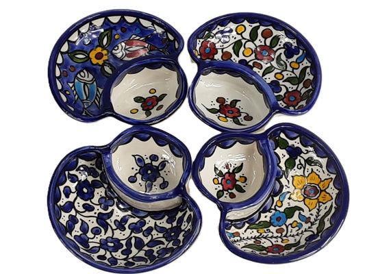 Handmade Ceramic Olives and Seeds Dish