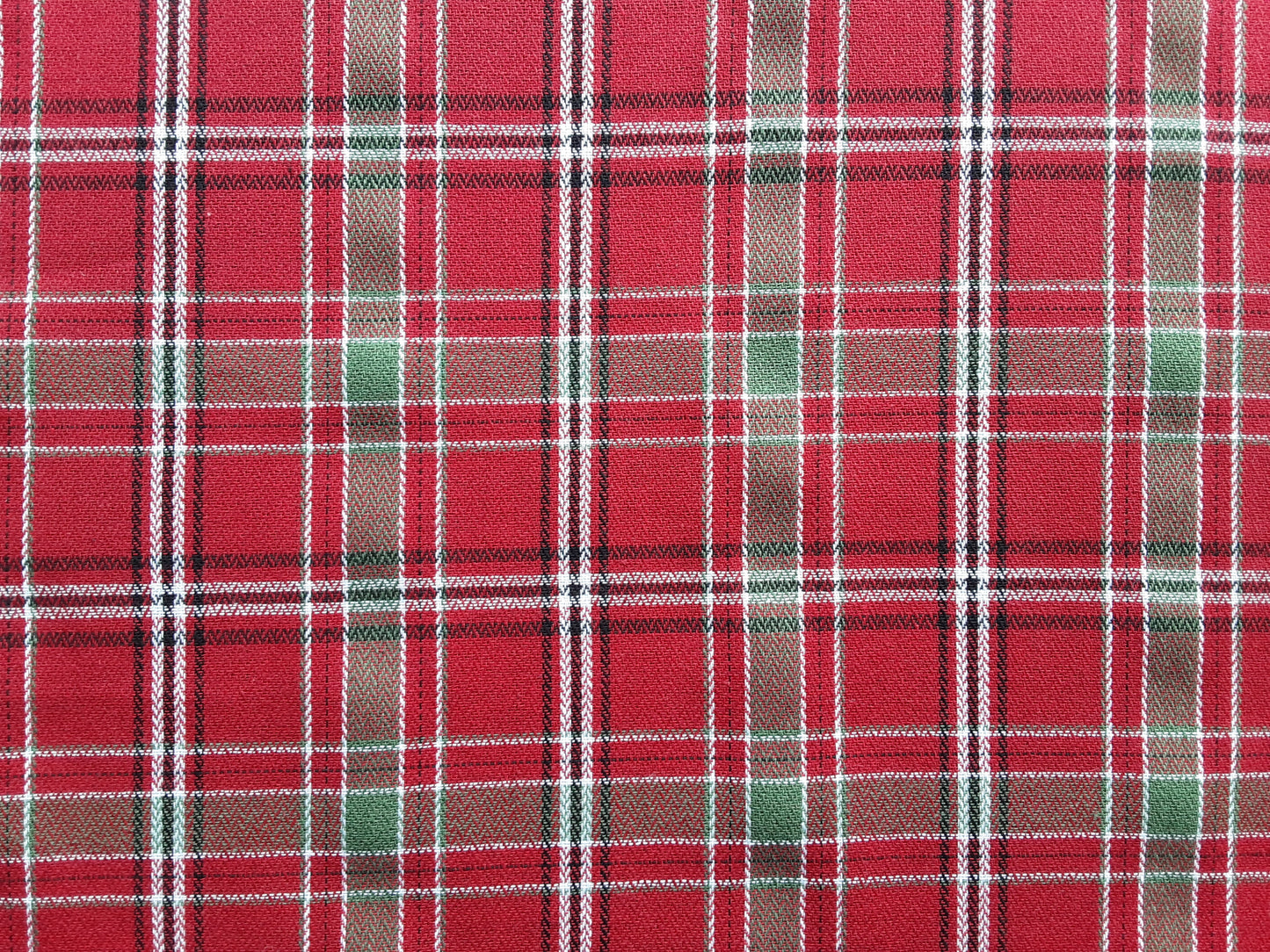 Brushed Cotton Tartan /Red&Green