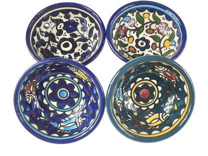Handmade Palestinian Ceramic - Deep Bowl 9.5cm