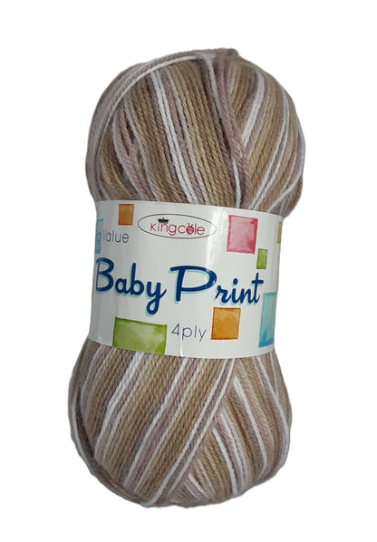 Big Value Baby Print 4Ply/ Cookie