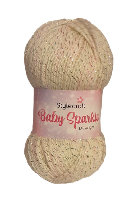 Baby Sparkle DK 100g/ Cream Sparkle