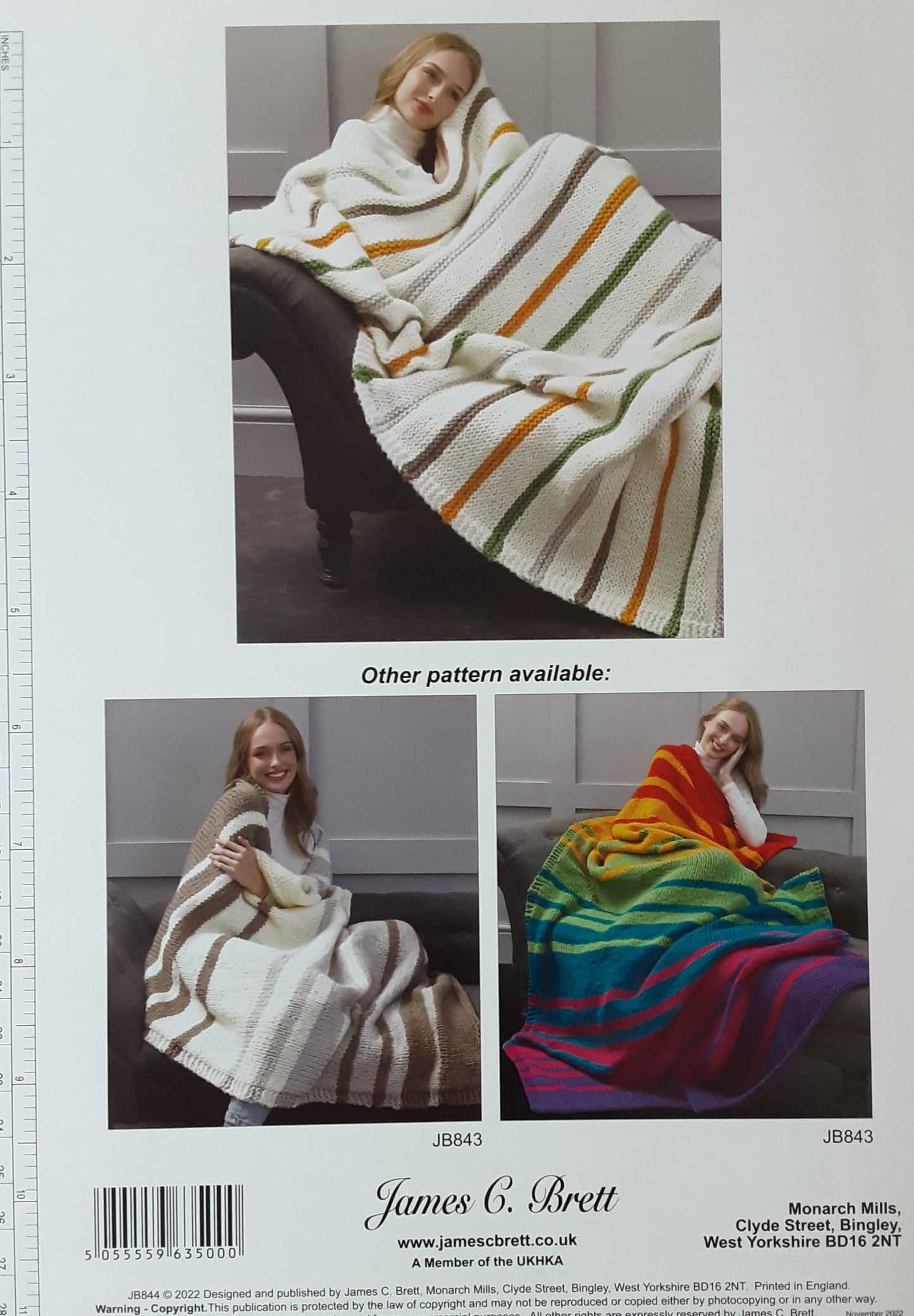 Throws Pattern JB844