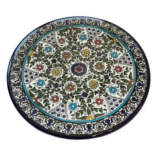 Handmade Palestinian Ceramic Plate