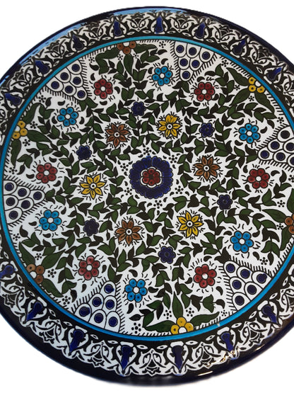 Handmade Palestinian Ceramic Plate