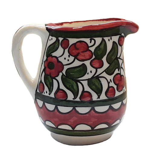 Handmade Ceramic Jug Red & Green