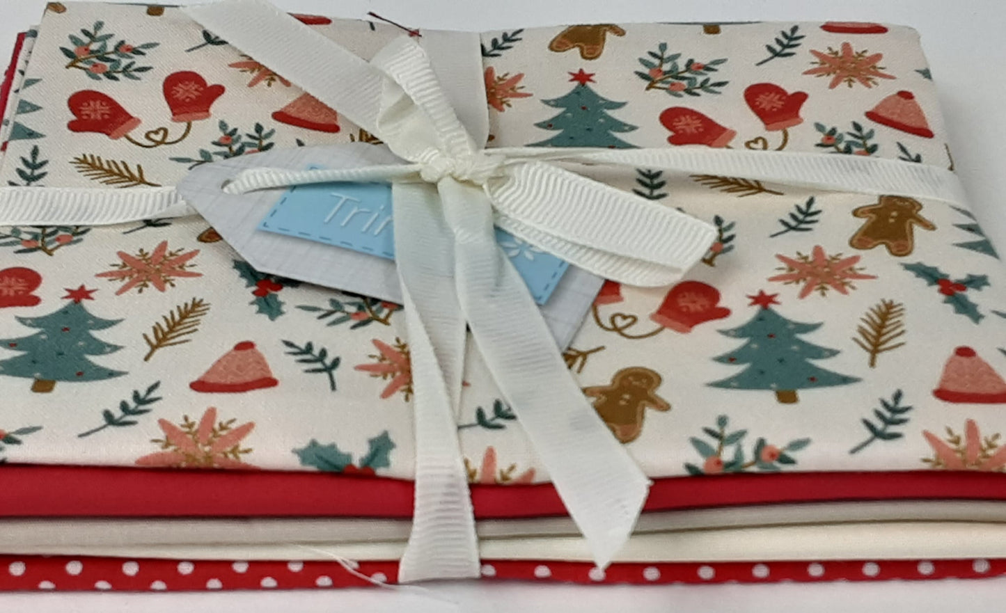 Fat Quarters: Gingerbread: Bundle of 5