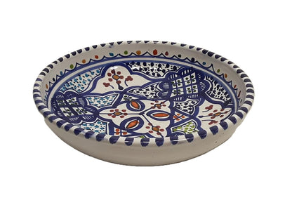Hand-Painted Tunisian Ceramic Serving Dish