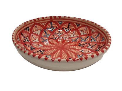 Hand-Painted Tunisian Ceramic Serving Dish