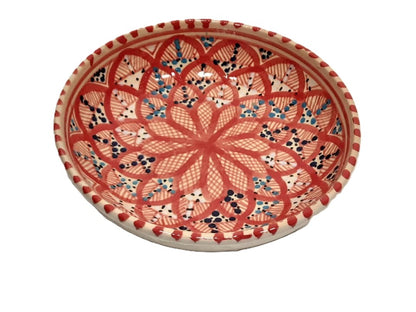 Hand-Painted Tunisian Ceramic Serving Dish