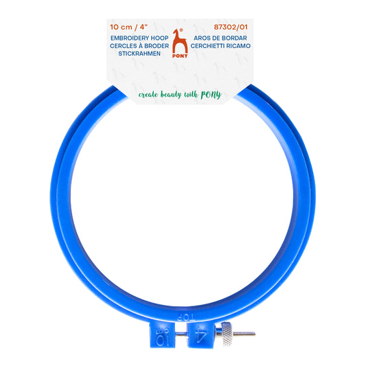 Hoop: Embroidery: 10cm or 3.9in: Blue