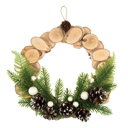 Wreath Kit: Scandi Wood: 25cm