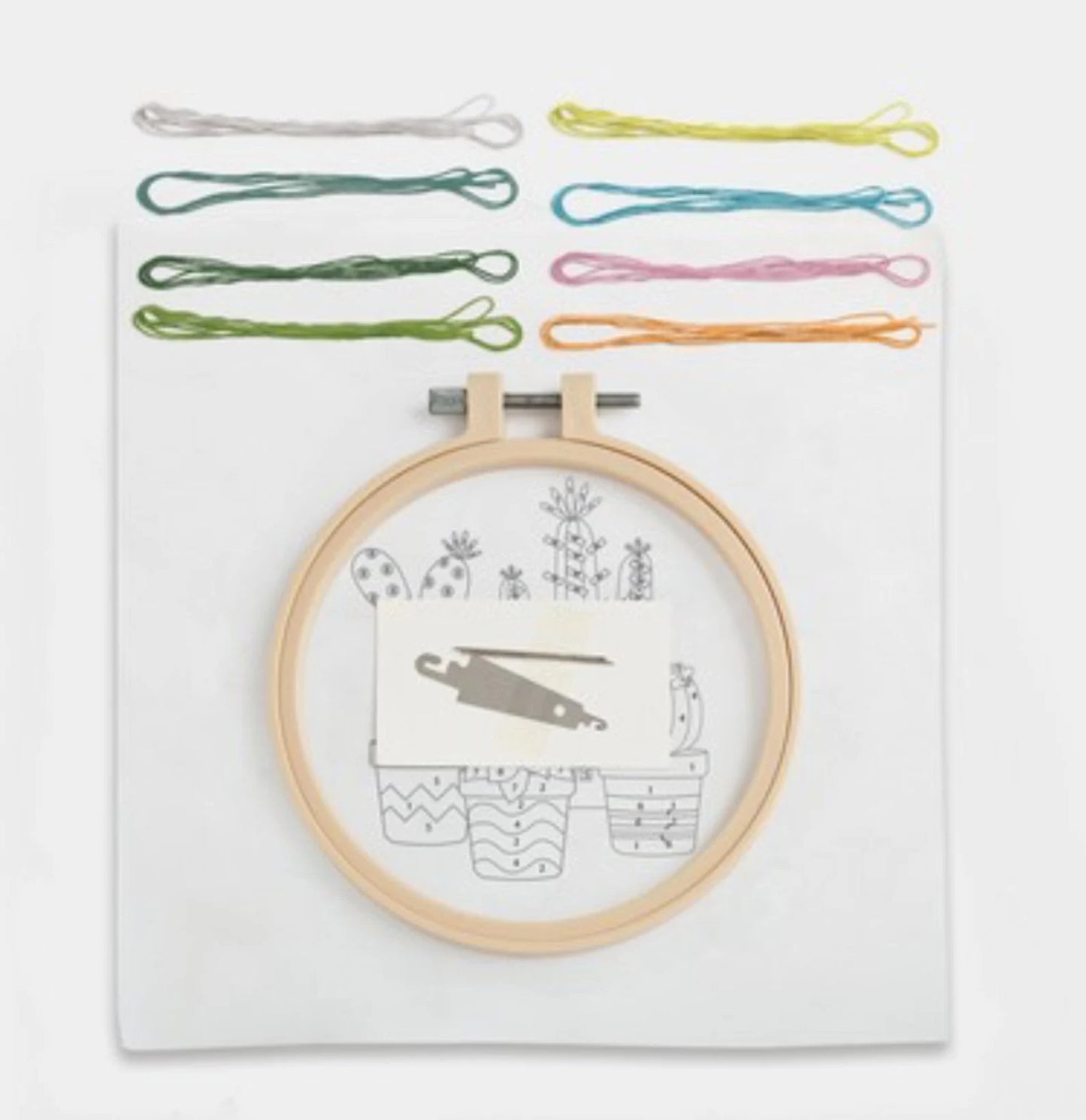 Embroidery By Numbers Cacti Craft Stitch Kit