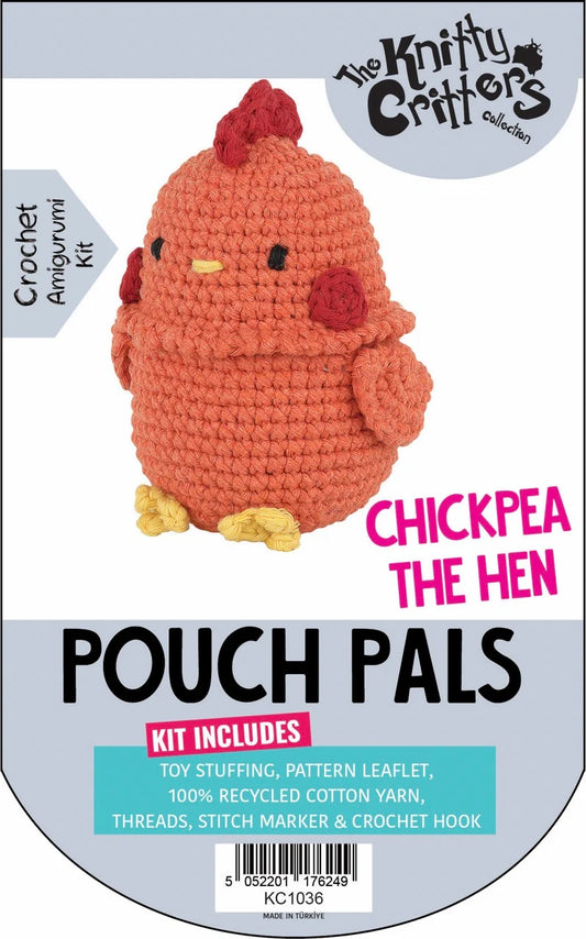 Knitty Critters - Pouch Pals 3 - Chickpea the Hen
