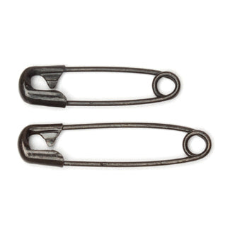 Safety Pins: Assorted: Black: 50 Pieces