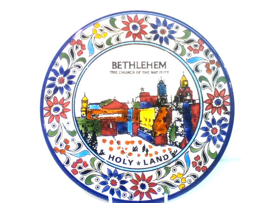 Handmade Ceramic Plate- Bethlehem Design