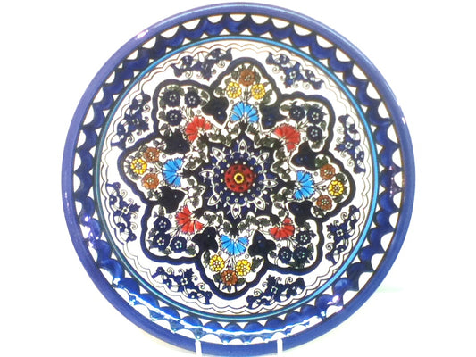 Handmade Palestinian Ceramic Plate 19cm
