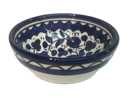 Handmade Ceramic Deep Bowl 12.5cm -Blue