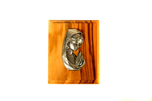 Olive wood Fridge magnet Virgin Marry