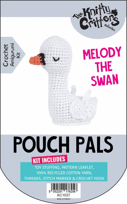 Knitty Critters - Pouch Pals 3 - Melody the Swan