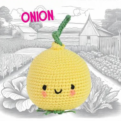 Knitty Critters - Pouch Pals - Fruit & Veg - Onion