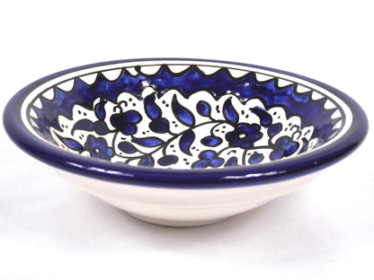 Handmade Palestinian Dish 17cm ( Hummus Dish)
