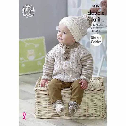 Sweaters, Hats & Socks Knitted in Cherish & Cherished DK 5086