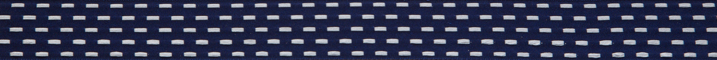 Parallel Stitch: 25mm: Navy / Bianco