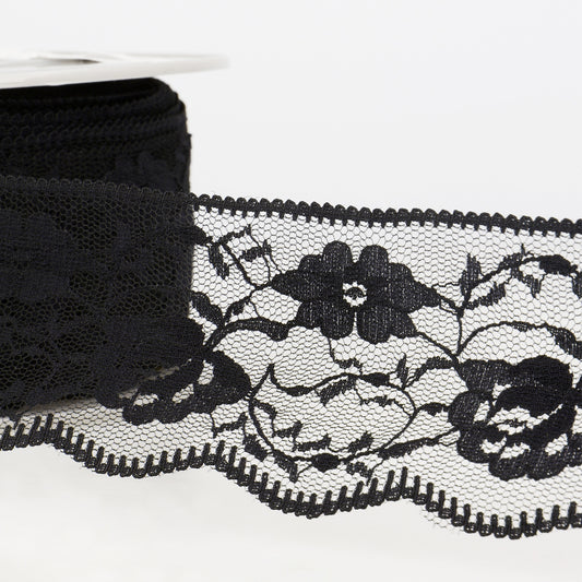 Trim: Lace: Rachel: 55mm: Black
