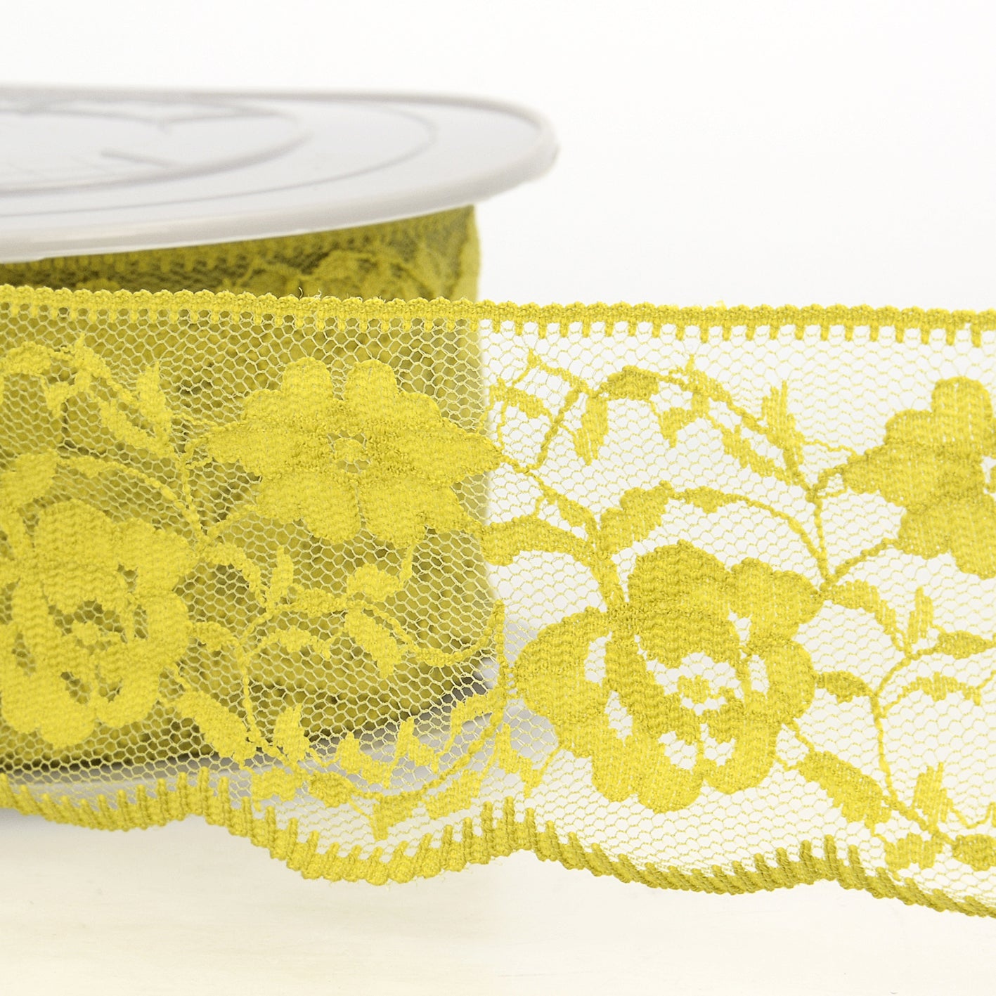 Trim: Lace: Rachel:  55mm: Anise Green