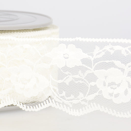 Trim: Lace: Rachel: 55mm: Ivory
