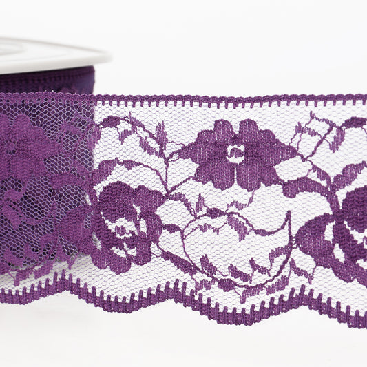 Trim: Lace: Rachel: 55mm: Violet